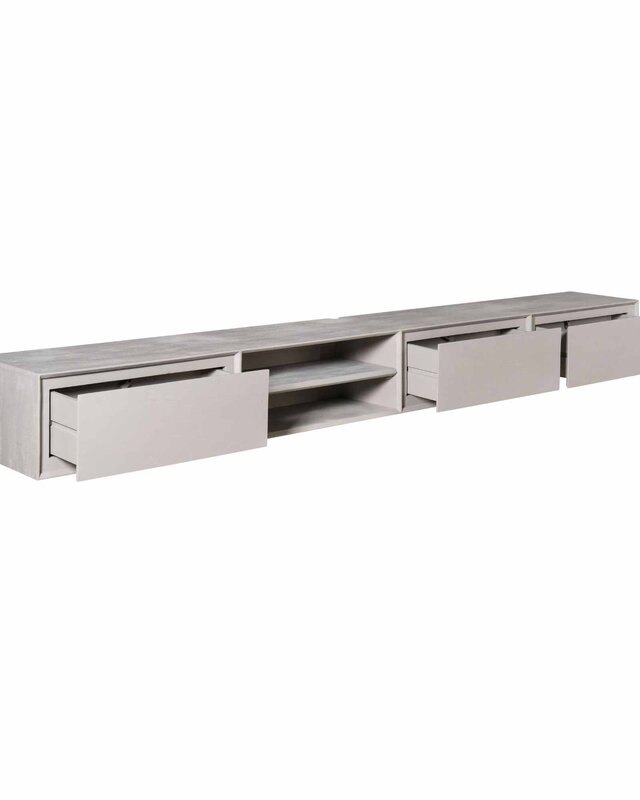 Starfurn Zwevend tv meubel Ambiance Taupe | 240 cm