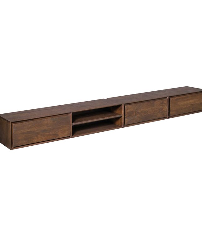 Starfurn Zwevend tv meubel Ambiance Bruin | 240 cm