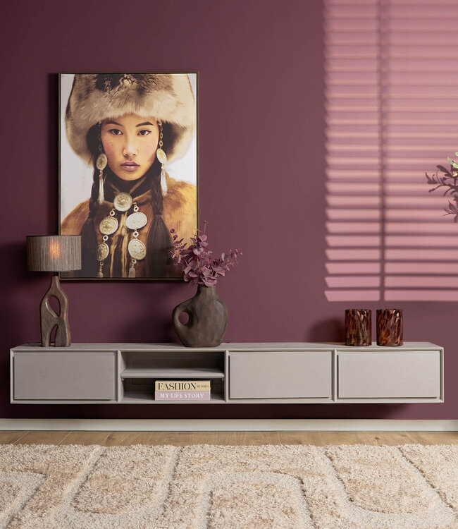 Starfurn Zwevend tv meubel Ambiance Taupe | 240 cm