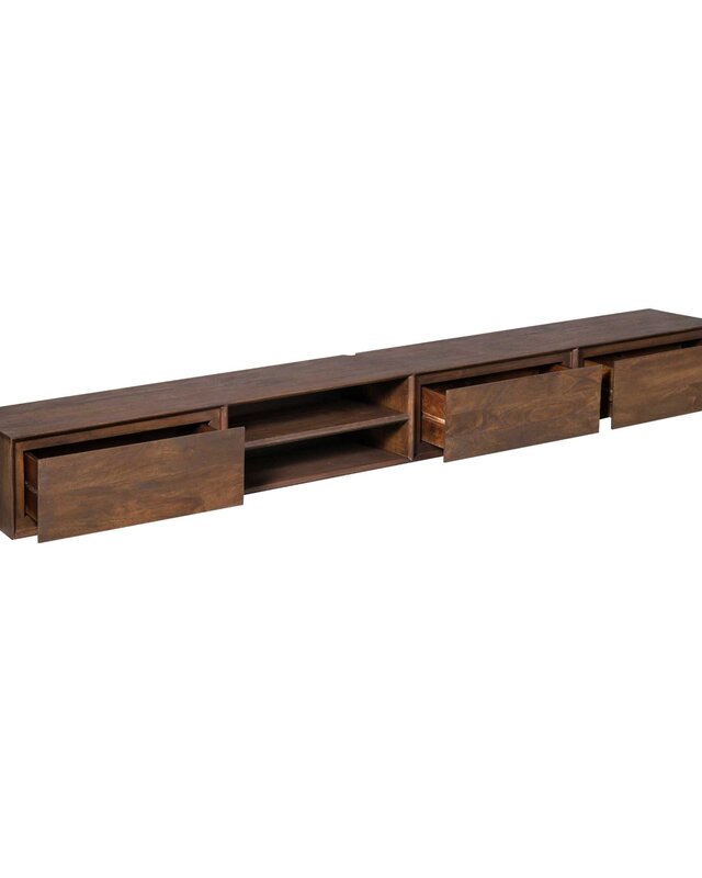 Starfurn Zwevend tv meubel Ambiance Bruin | 240 cm