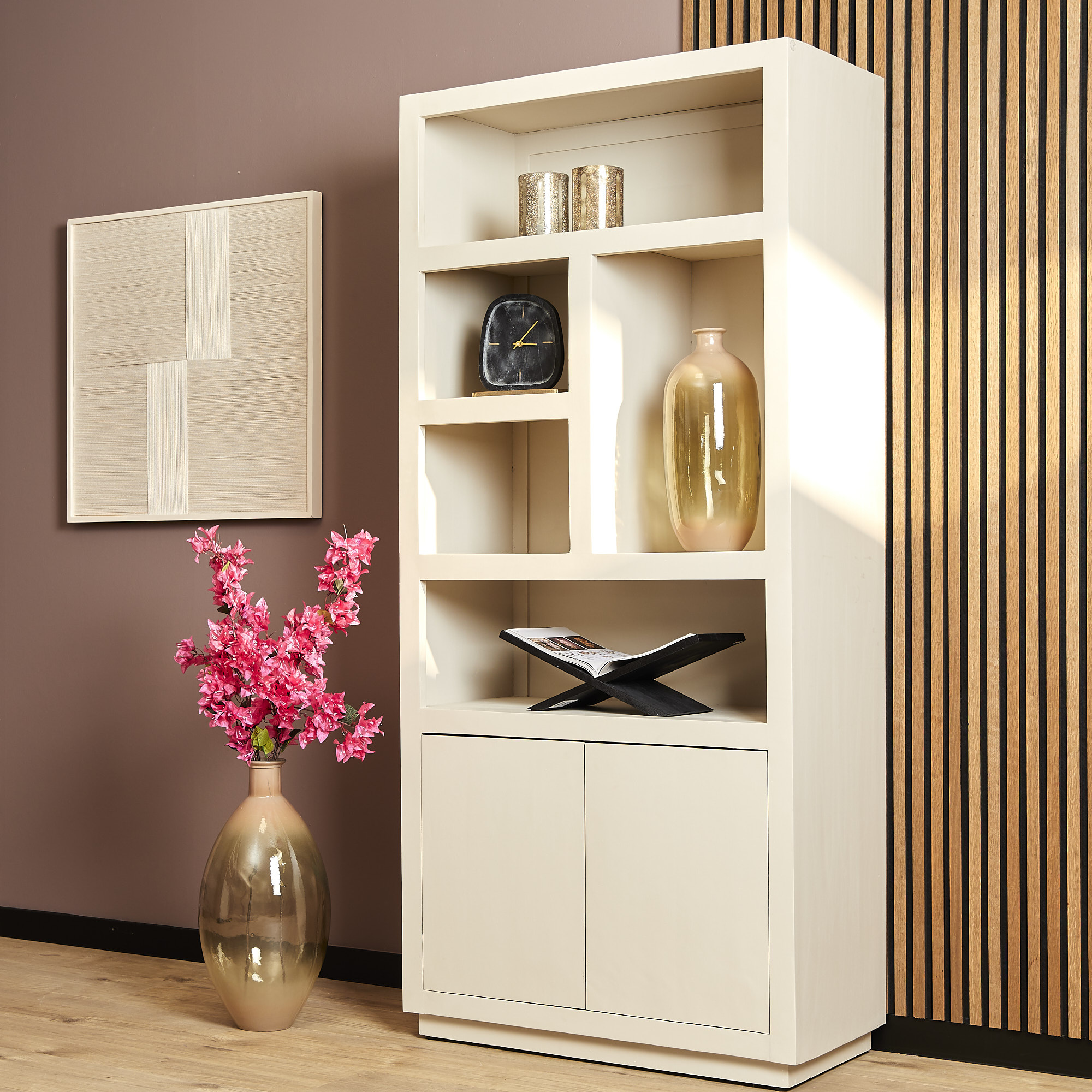 Starfurn Boekenkast Brussel | 5 vakken - 2 deuren