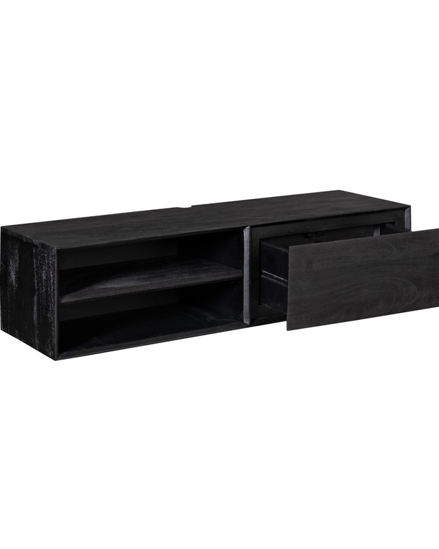 Starfurn Zwevend tv-meubel Ambiance Zwart | 120 cm