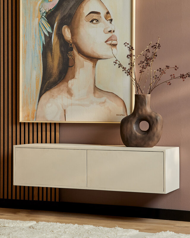 Starfurn Zwevend tv-meubel Vision Zand | 120 cm