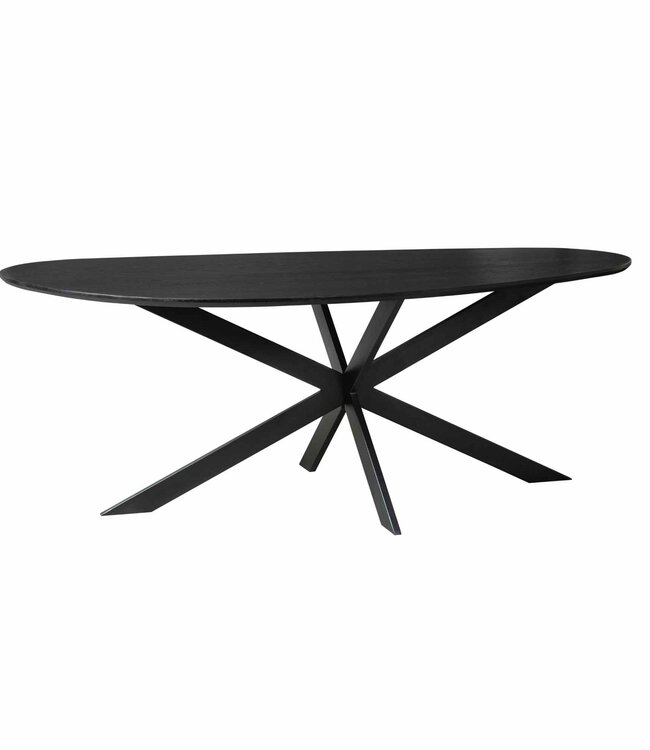 Starfurn Eettafel Cloud | 180 cm | Eiken | Zwart