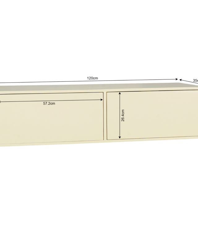 Starfurn Zwevend tv-meubel Vision Zand | 120 cm