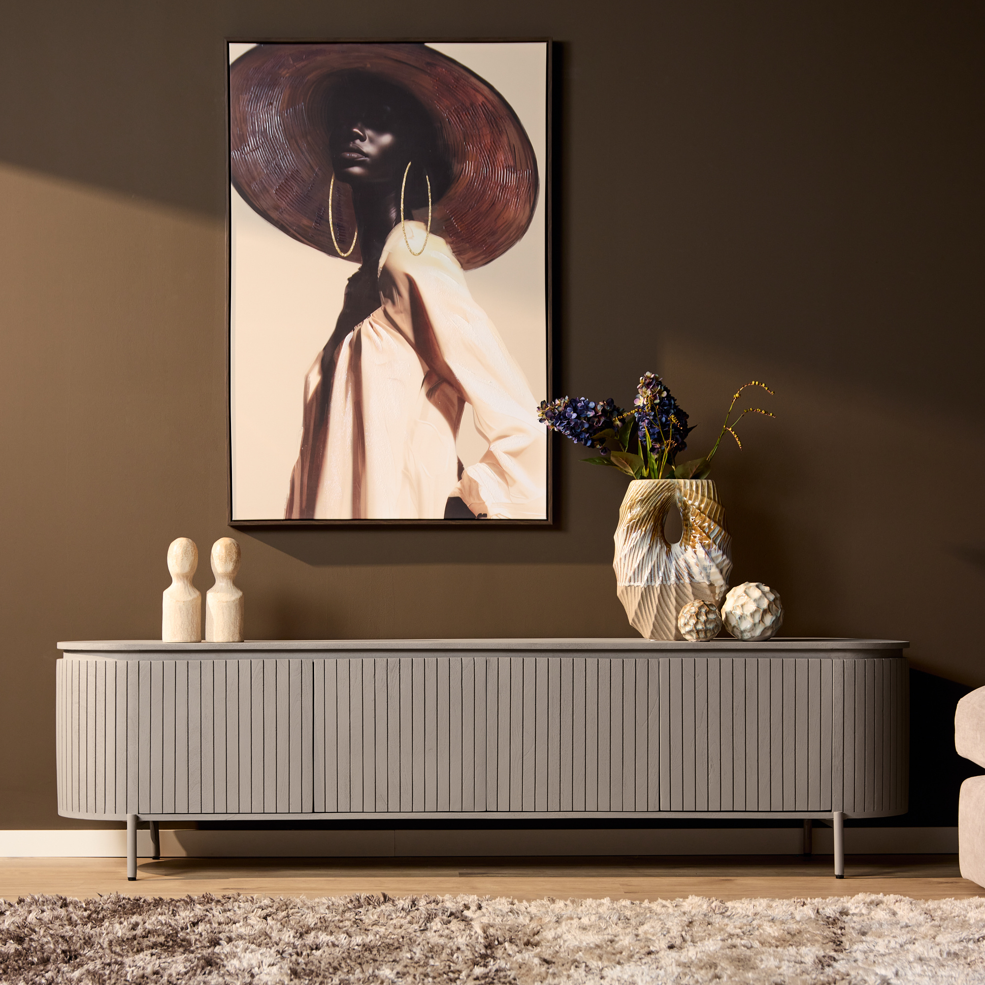 Starfurn tv-meubel Solana | 210 cm | taupe