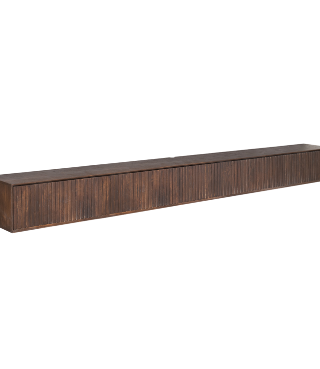 Starfurn Zwevend tv-meubel Madison Bruin | 280 cm