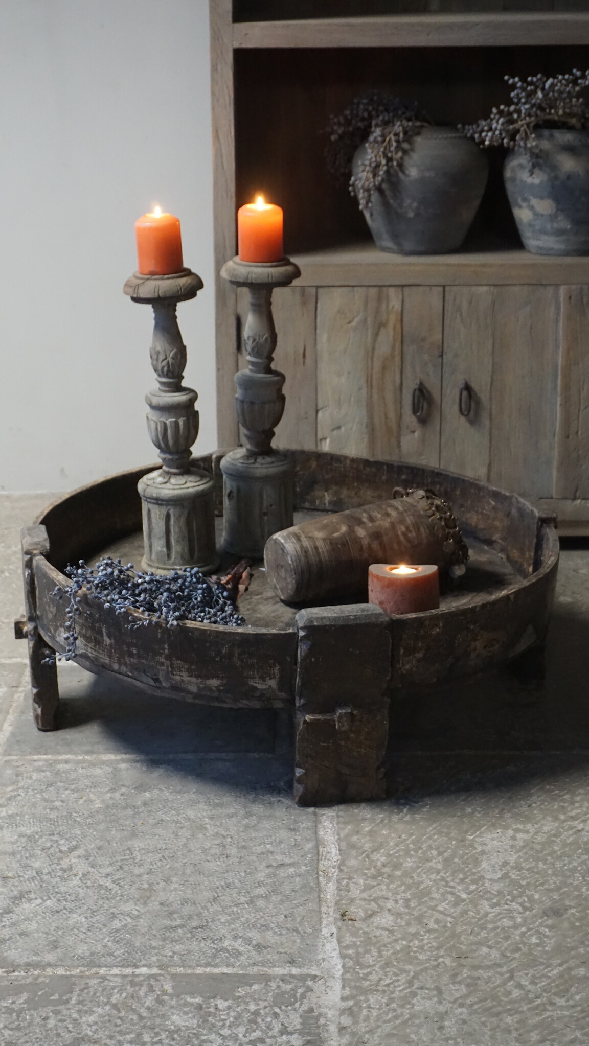 Rene Houtman Chakki Tafel | Uniek | H28 x D80 cm