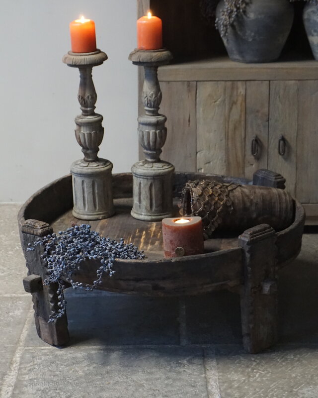 Rene Houtman Chakki Tafel | Uniek | H33 x D80 cm