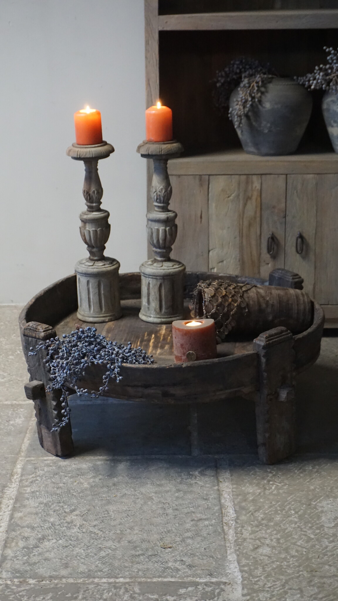 Rene Houtman Chakki Tafel | Uniek | H33 x D80 cm