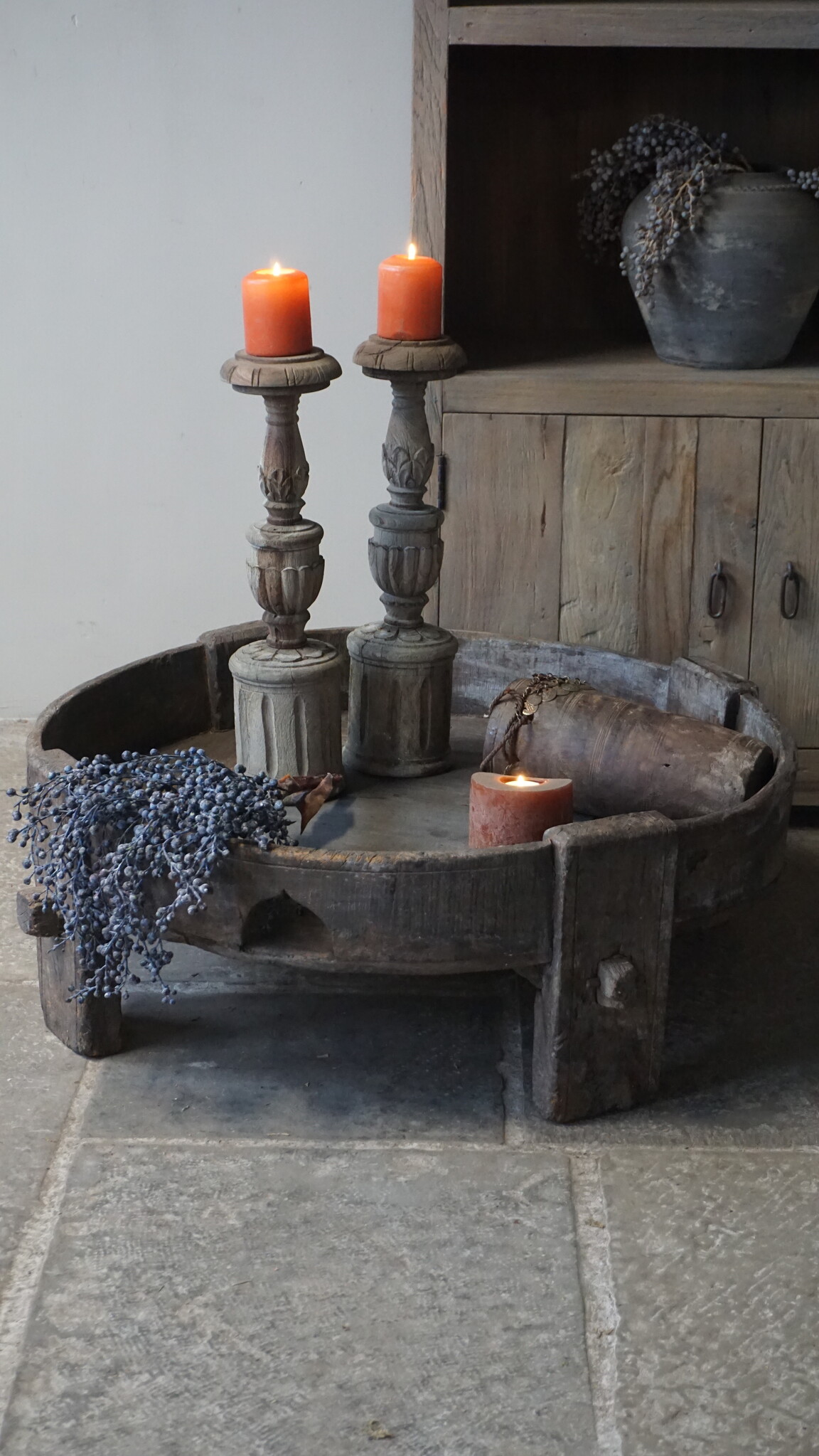 Rene Houtman Chakki Tafel | Uniek | H27 x D80 cm