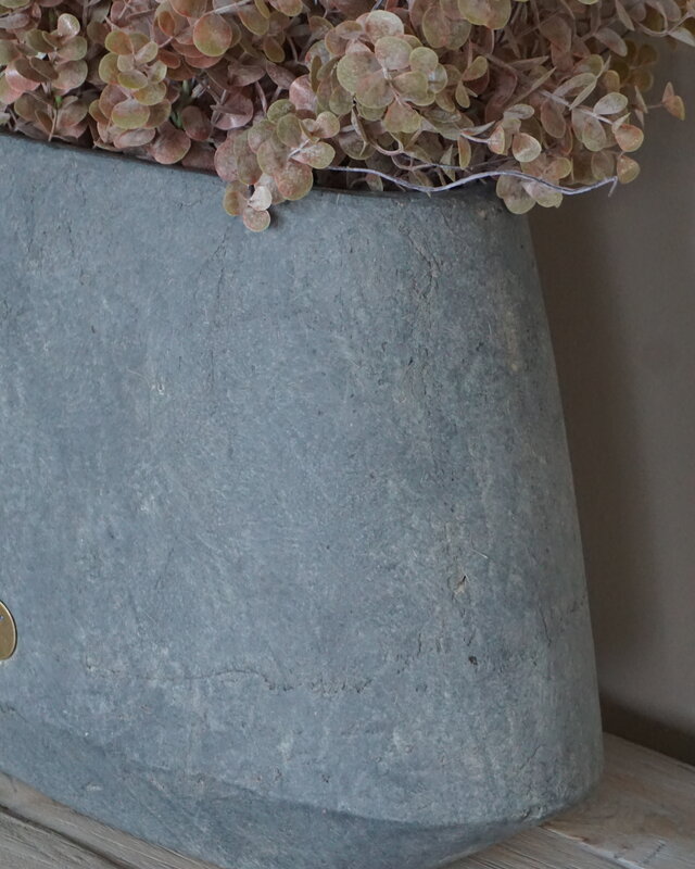Brynxz Plantenbak Ovaal | Majestic Vintage |  B51xD20xH32 cm
