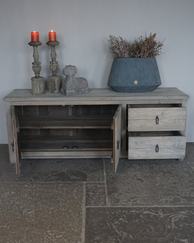 Rene Houtman TV-Meubel Elm | Elmhout | H60 x B160 x D45 cm