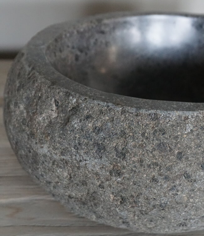 Rene Houtman Kleine Stenen Waskom + Spoelgat | H13 x B28 x D22 cm