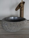 Rene Houtman Kleine Stenen Waskom + Spoelgat | H13 x B28 x D22 cm