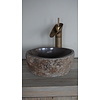 Kleine Stenen Waskom + Spoelgat | H14 x B30 x D27 cm
