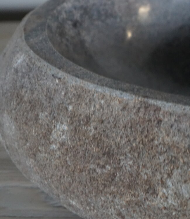 Rene Houtman Kleine Stenen Waskom + Spoelgat | H14 x B32 x D26 cm