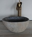 Rene Houtman Kleine Stenen Waskom + Spoelgat | H14 x B30 x D21 cm