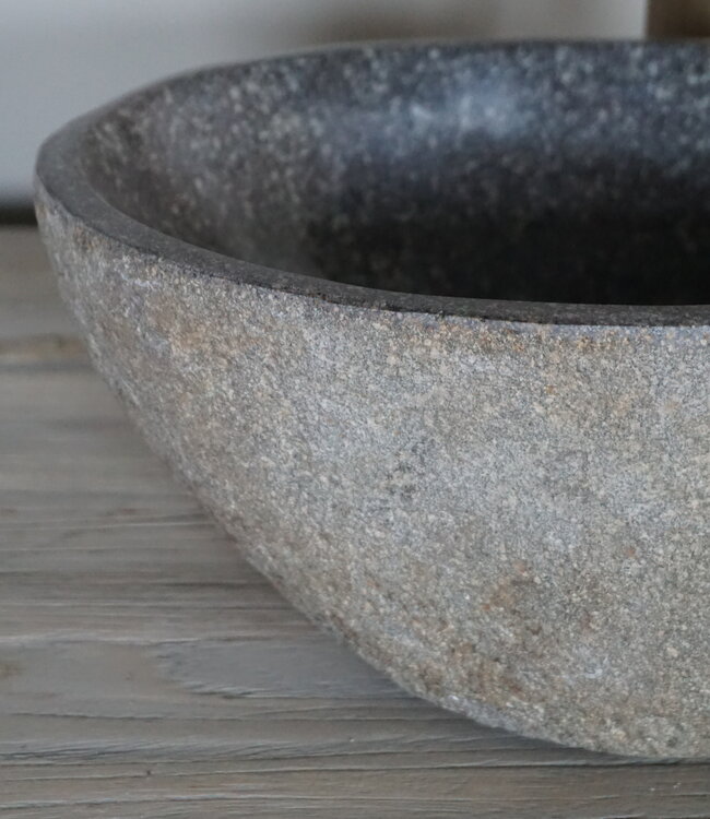Rene Houtman Kleine Stenen Waskom + Spoelgat | H14 x B30 x D21 cm