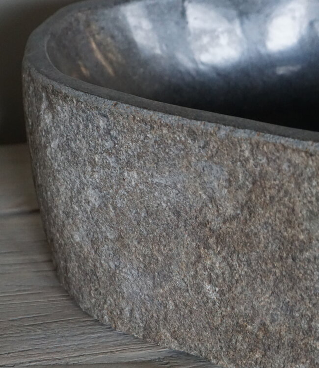 Rene Houtman Kleine Stenen Waskom + Spoelgat | H14 x B29 x D26 cm