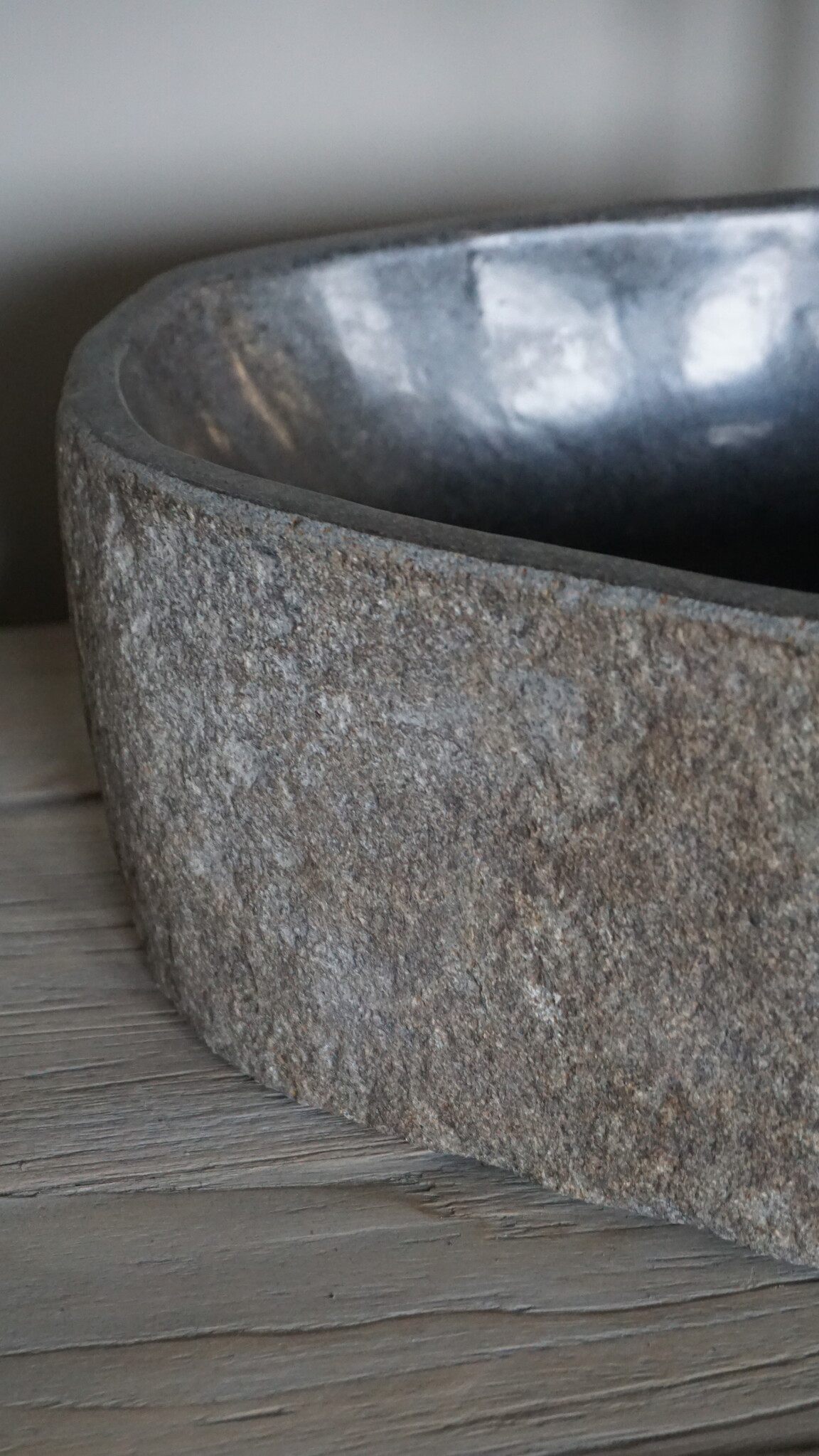 Rene Houtman Kleine Stenen Waskom + Spoelgat | H14 x B29 x D26 cm