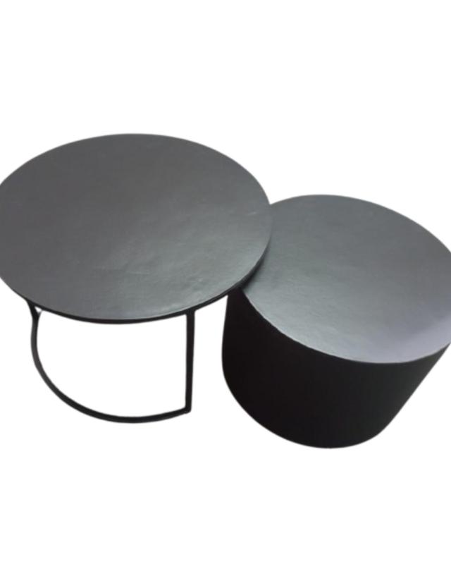Starfurn Salontafel Luna | Zwart | Set van 2 | Aluminium
