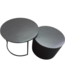 Starfurn Salontafel Luna | Zwart | Set van 2 | Aluminium