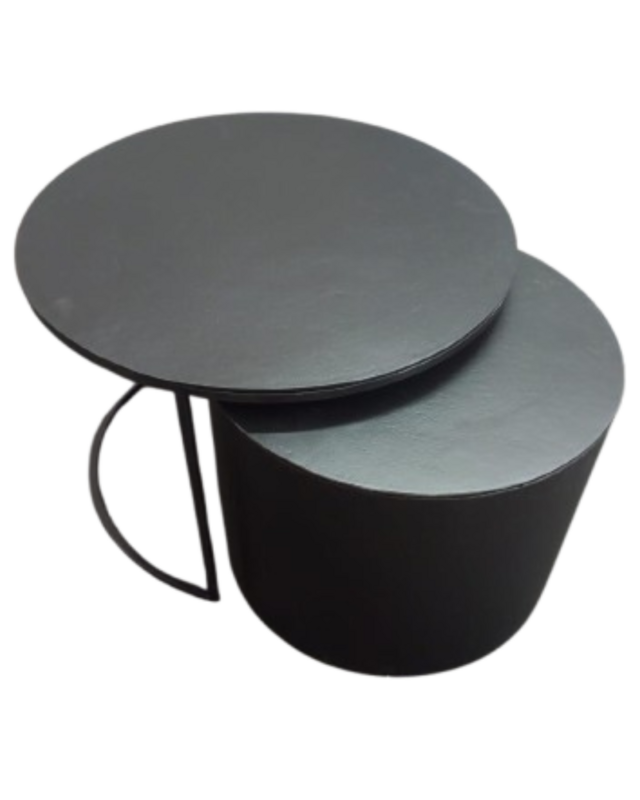 Starfurn Salontafel Luna | Zwart | Set van 2 | Aluminium
