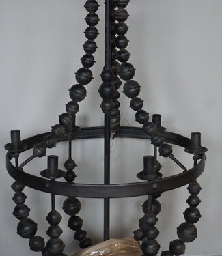 Rene Houtman Demo IJzeren Kroonluchter zwart Roest kleur