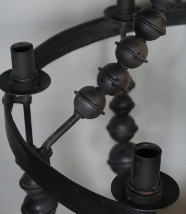 Rene Houtman Demo IJzeren Kroonluchter zwart Roest kleur