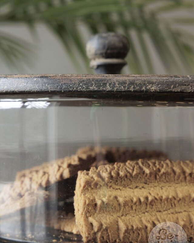 Be-Uniq Koektrommel Met Houten Deksel | H15 x D21 cm