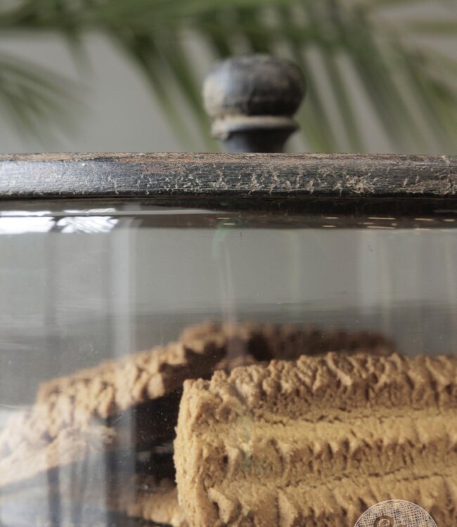 Be-Uniq Koektrommel Met Houten Deksel | H15 x D21 cm