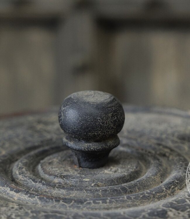 Be-Uniq Koektrommel Met Houten Deksel | H15 x D21 cm