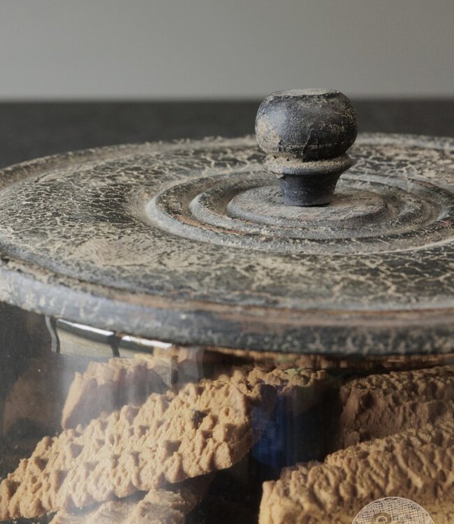 Be-Uniq Koektrommel Met Houten Deksel | H15 x D21 cm