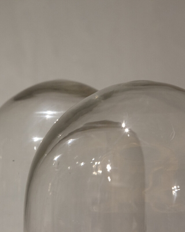 Be-Uniq Glazen Stolp Met Plateau | Vintage Finish | 2 Maten!