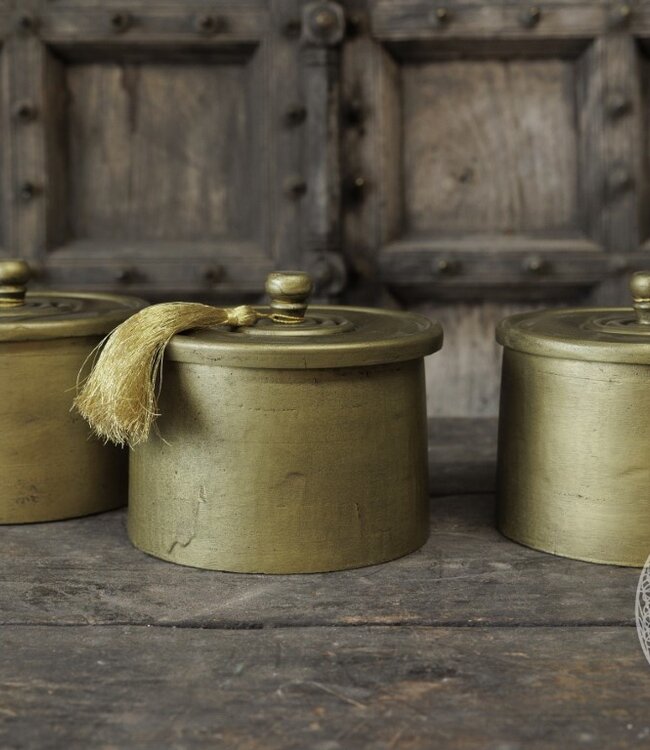 Be-Uniq Pot Vintage Gold | Met Kwast | 2 Maten!