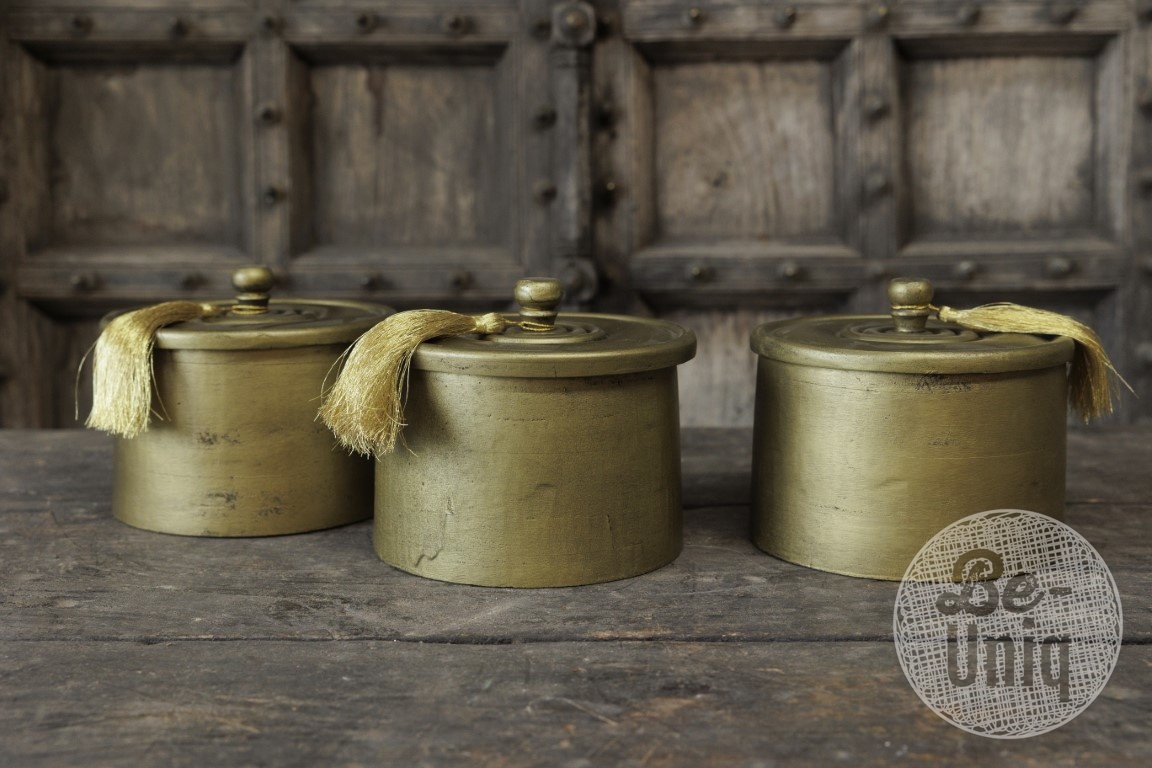 Be-Uniq Pot Vintage Gold | Met Kwast | 2 Maten!