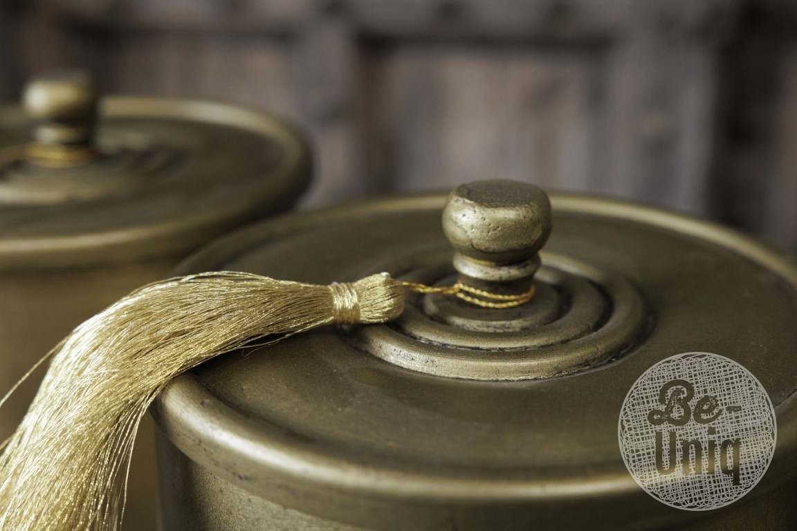 Be-Uniq Pot Vintage Gold | Met Kwast | 2 Maten!