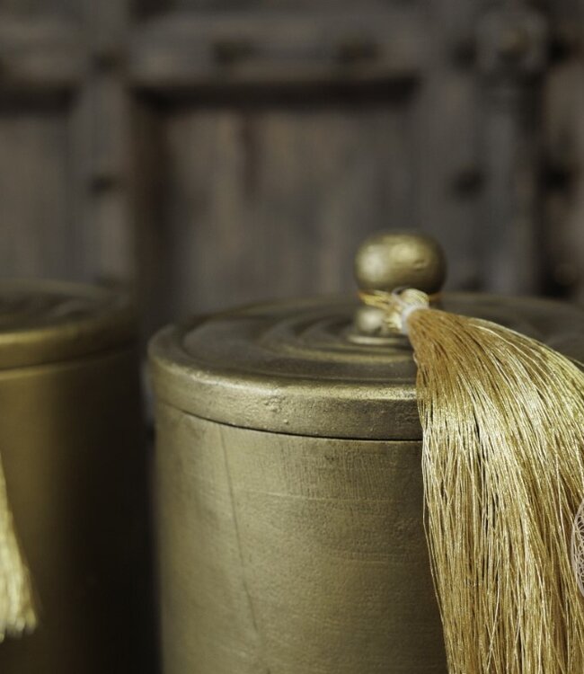 Be-Uniq Pot Vintage Gold | Met Kwast | 2 Maten!