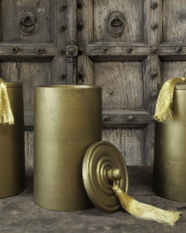 Be-Uniq Pot Vintage Gold | Met Kwast | 2 Maten!