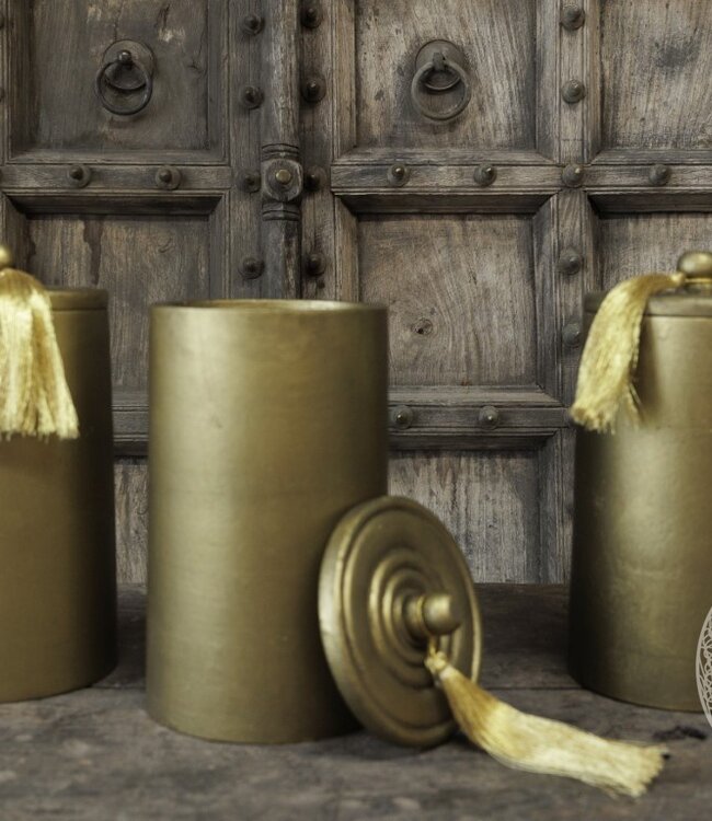 Be-Uniq Pot Vintage Gold | Met Kwast | 2 Maten!