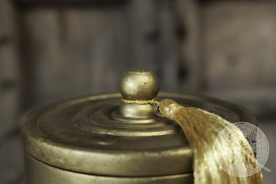 Be-Uniq Pot Vintage Gold | Met Kwast | 2 Maten!