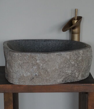 Rene Houtman Grote Waskom Rivierkom + Spoelgat | H15 x B47 x D40 cm