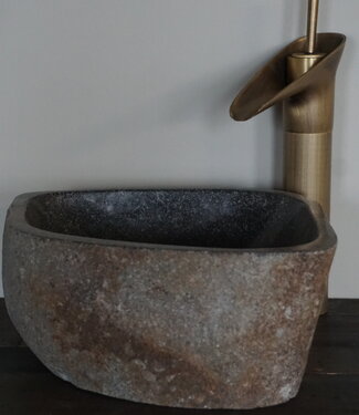 Rene Houtman Mini Waskom Rivierkom + Spoelgat | H13.5 x B27 x D25 cm