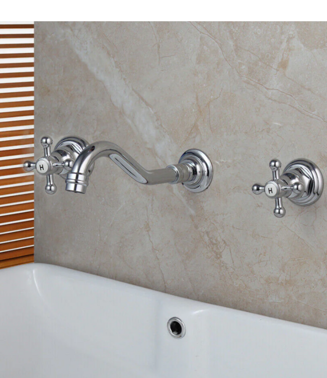 Rene Houtman Nostalgische Wastafelkraan - Chroom