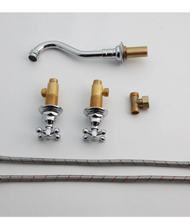 Rene Houtman Nostalgische Wastafelkraan - Chroom