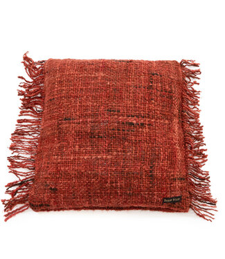 Bazar Bizar Antwerp The Oh My Gee kussenhoes - kersrood - 40 x 40 cm