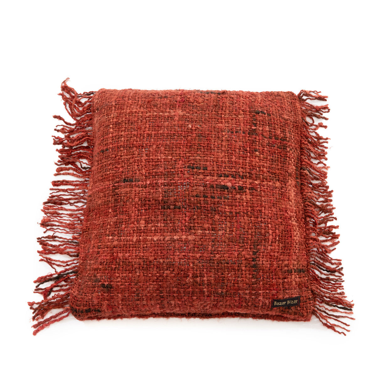 Bazar Bizar Antwerp The Oh My Gee kussenhoes - kersrood - 40 x 40 cm