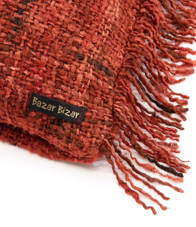 Bazar Bizar Antwerp The Oh My Gee kussenhoes - kersrood - 40 x 40 cm