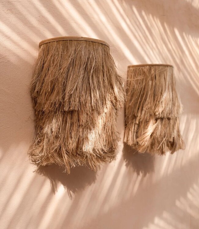 Bazar Bizar Antwerp De Abaca wandapplique - naturel - S